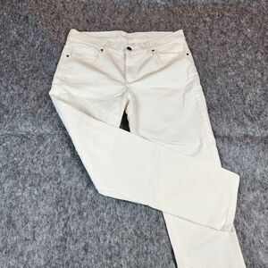 Mott & Bow Jeans Womens 31×26 White Boyfriend Slim Straight Mercer Denim Stretch